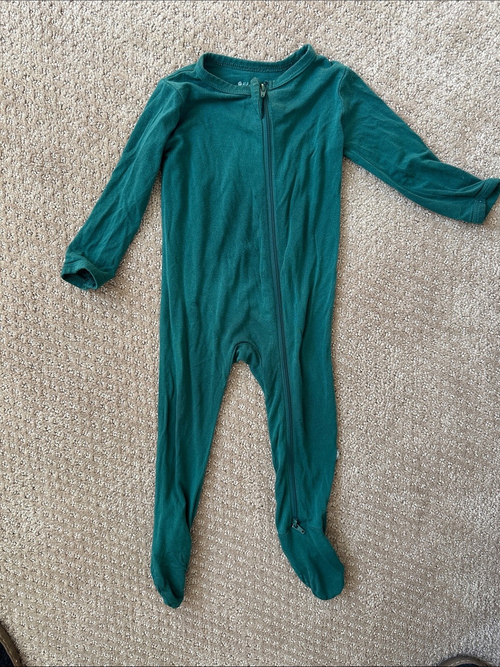 Kyte BABY Forest Green Footed One-Piece Pajama
